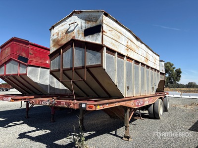 1981 Utility S/A Lead 24 ft Double Harvest Hopper Trailer Varios remolque