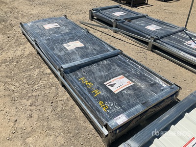 Quantity of (100) 2026 STARVOX S3048F Galvalume Corrugated Steel Panels (Black) (Unused)