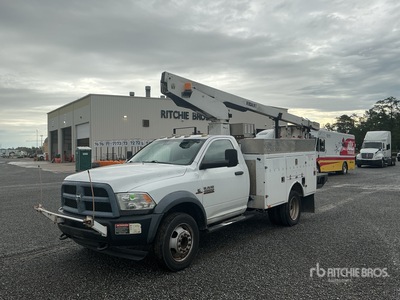 Versalift on 2014 Ram 4500 4x2 Cable Placer Bucket Truck