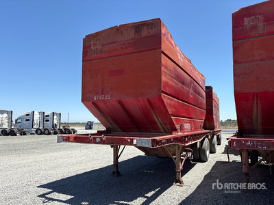 1962 Trailmobile S/A Lead Double Harvest Hopper Trailer Varios remolque