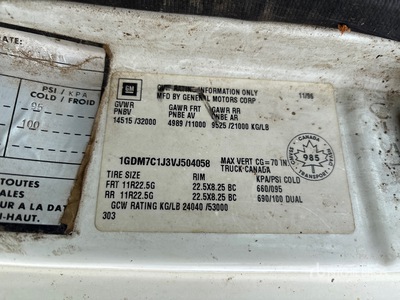 1997 GMC T7500 4x2 Camion de alimentacion