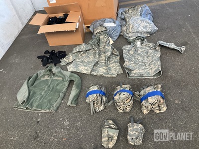(528) Acog Covers, (334) First Aid Pouches, (15) Parkas & Assorted Items