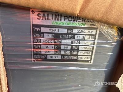 2026 Salini VgR15 Generator Set