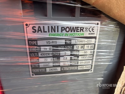 2026 Salini VgR15 Generator Set