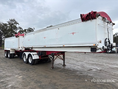 2004 Lusty EMS Bogie/A Stag B-Double Combination Hinterkipper