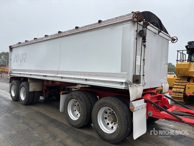 2002 Hercules 7.2 m Quad Dog End Dump Trailer