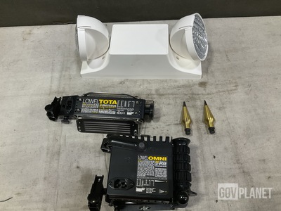 (16) Plumb Bobs, (6) Dual Lite Emergency Light Fixtures & Assorted Items