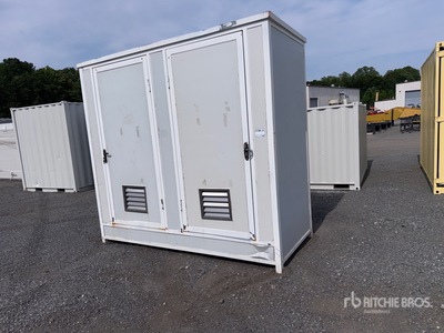 8 ft 6 in x 3 ft 8 in Two restroom container Container Shelter