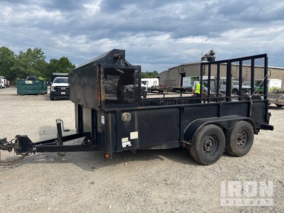 2011 Novea ST8212HSATPL3-B-070 12 ft T/A Landschap aanhangwagen