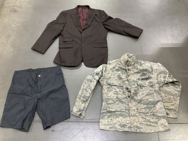 (12) Pairs of Assorted Shorts, (9) Men&rsquo;s Coats & Assorted Items