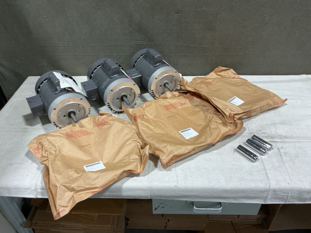 (6) Industrial Motors, (11) Flexible Shaft Assemblies & Assorted Items