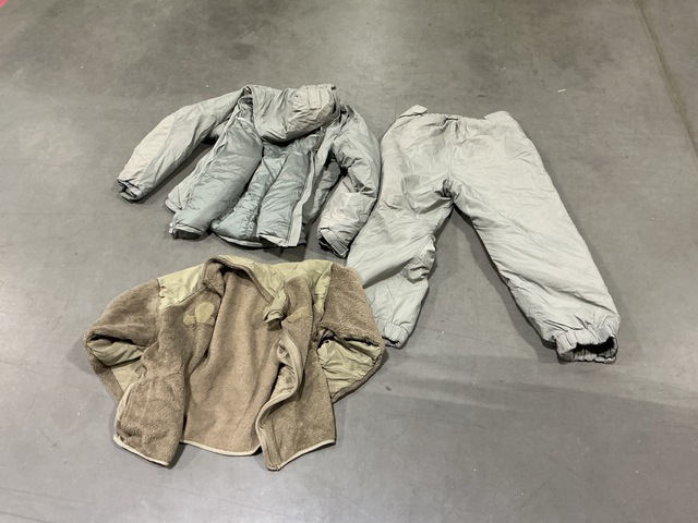 (44) Cold Weather Jackets, (24) Cold Weather Parkas & Assorted Items