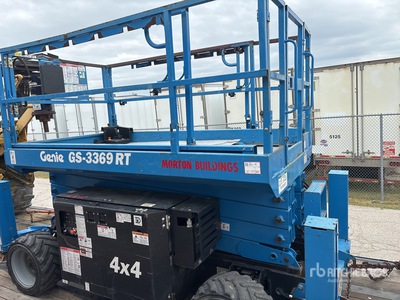 2017 Genie GS-3369RT Rough Terrain Scissor Lift