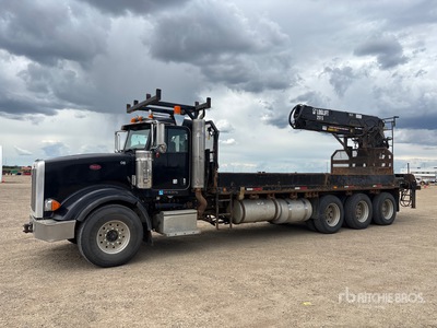 2006 Hiab Loglift 251S 5700 kg Knuckle Boom on 2009 Peterbilt 367 8x6 Autocarro con pinza a polipo