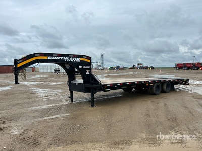 2026 Southland 28 ft T/A Gooseneck Remolque Portamaquinaria