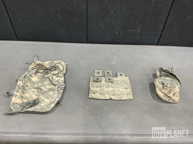 (133) Sustainment Pouches, (34) Waist Packs, (27) Bandoleers & Assorted Items