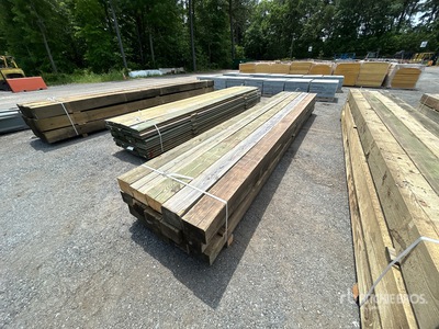 Quantity of (15)  6 in x 8 in x 18 ft Pressure Treated Legname