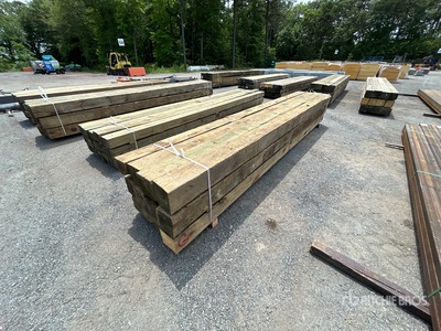 Quantity of (12)  8 in x 8 in x 16 ft Pressure Treated Legname