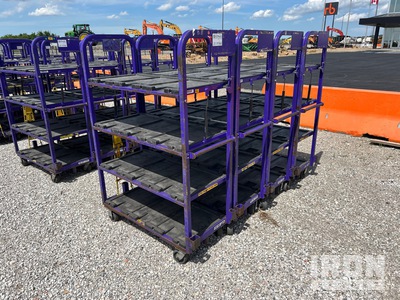 Quantity of (4) Rolling Carts Varios, tienda, almacen, consumidor