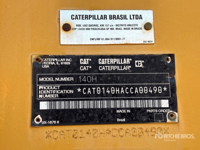 2004 Cat 140H モーターグレーダー