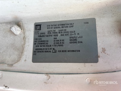 2007 Chevrolet C6500 4x2 Camion à Plateau
