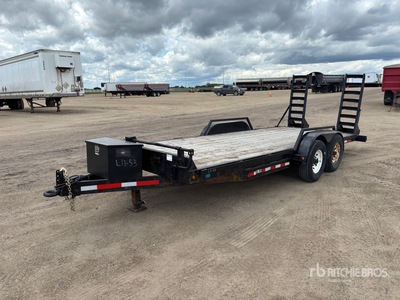 2017 HBU 20 ft T/A Remolque Portamaquinaria