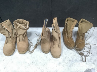 (24) Pairs of Women's Safety Boots & (40) Pairs of Assorted Combat Boots