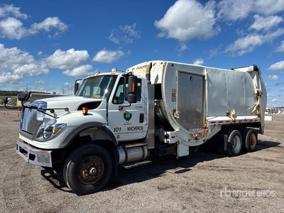 2013 International SF625 6x4 Side Loader Waste Collection Truck