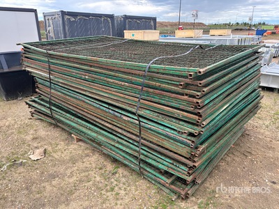 Quantity of (45) 10 ft x 6 ft Temporary Site Fence