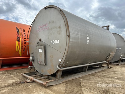 2006 De-In Industries 400 bbl Skid Mounted Steel Tank