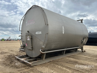 2007 De-In Industries 400 bbl Skid Mounted Steel Tank