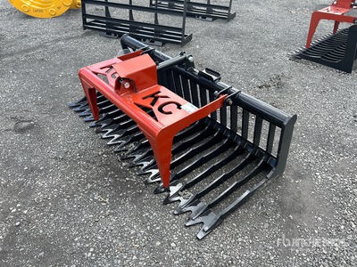 2025 Kit Containers QT-SG-S76-V3 75 in Skeleton Skid Steer Grapple (Unused)