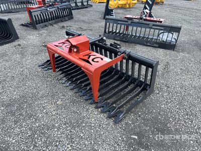 2025 Kit Containers QT-SG-S76-V3 76 in Skeleton Skid Steer Grapple (Unused)