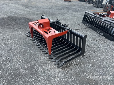 2025 Kit Containers QT-SG-S76-V3 76 in Skeleton Skid Steer Grapple Bucket (Unused)