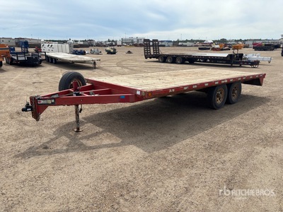 2015 Trailtech 18 ft T/A مقطورة مسطحة