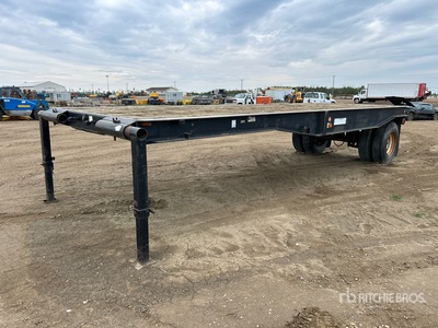 1980 Fruehauf 24 ft S/A Flatbed Rimorchio per giacimenti idrocarburi