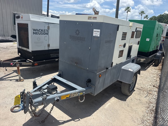 2018 Atlas Copco QAS70T4FEB 56 kW Mobile Generator Set
