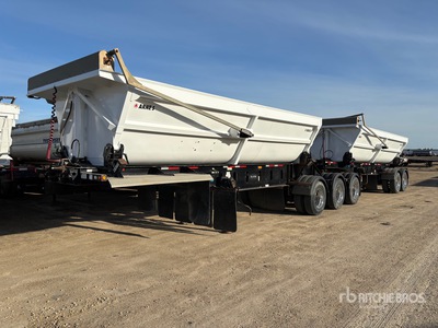 2019 Arne's 22 ft Super B-Train Lead Side Dump Trailer