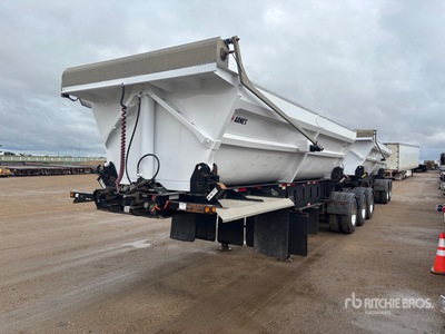 2019 Arne's 22 ft Super B-Train Lead Side Dump Trailer