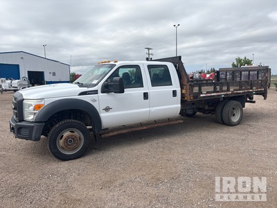 2015 Ford F-550 XL 4x4 Crew Cab Flatbed Truck