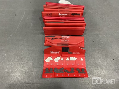 (10) Starrett S167 A Radius Gage Sets