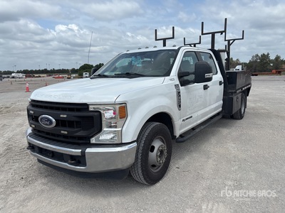 2020 Ford F-350 4x2 Crew Cab Platte vrachtwagen