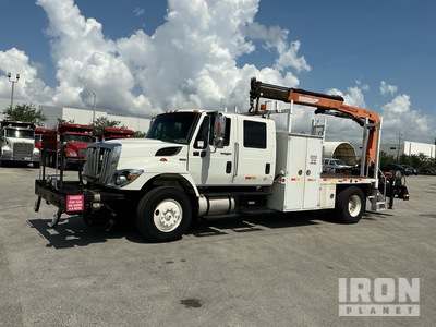 2008 Palfinger PK9501 Knuckle Boom on 2009 International 7400 SBA 4x2 Crew Cab Camión Grúa