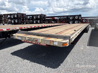 2009 Transcraft Eagle RS2 53 ft T/A Spread Axle Flatbed Trailer