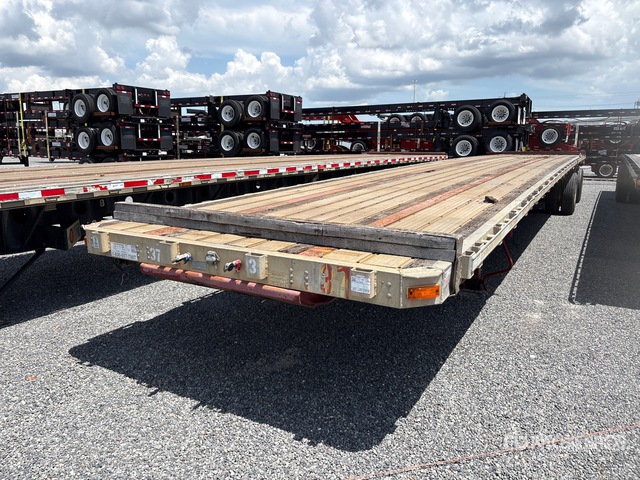 2009 Transcraft Eagle RS2 53 ft T/A Spread Axle Flatbed Trailer