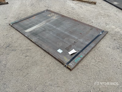 Quantity of (2) 2025 Kit Containers Steel 60 in x 96 in 3/4 in. Placche in metallo