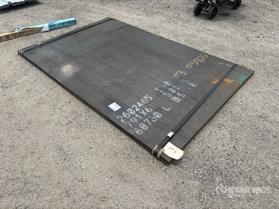 Quantity of (2) 2025 Kit Containers Steel 60 in x 98 in 3/4 in. Placche in metallo