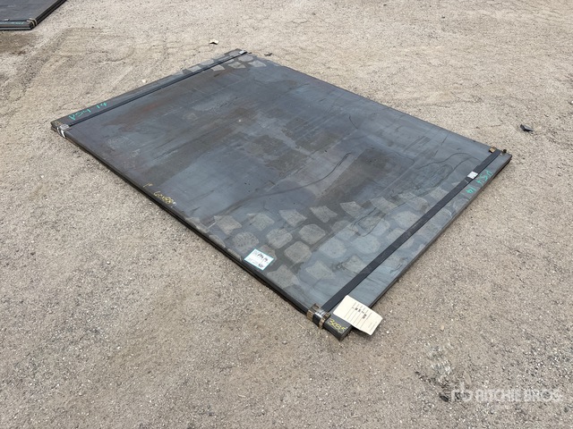 Quantity of (2) 2025 Kit Containers Steel 60 in x 88 in 1 in. Steel Plates