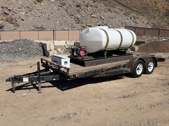 1996 Dragon T/A Equipment Trailer w/ Poly Water Tank
