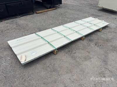 Quantity of (50) 2025 Kit Containers 28 Gauge 12 ft x 3 ft Painted R Panels その他 - 店舗 & 倉庫